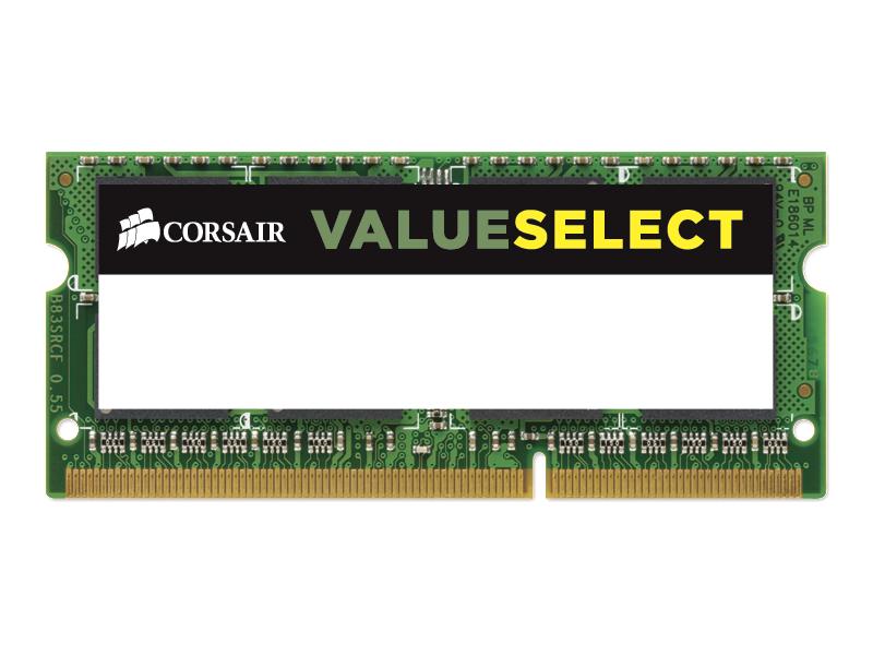 Corsair ValueSelect, SO-DIMM, DDR3L, 8GB, 1600MHz