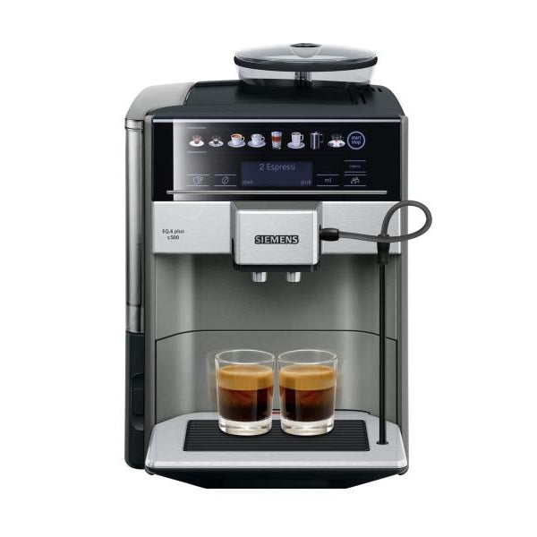 Siemens Kaffeevollautomat EQ.6 plus s500 Schwarz, Silber