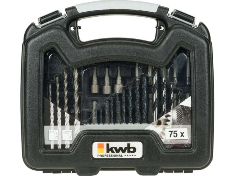kwb Bohr- und Bitset 75-teilig