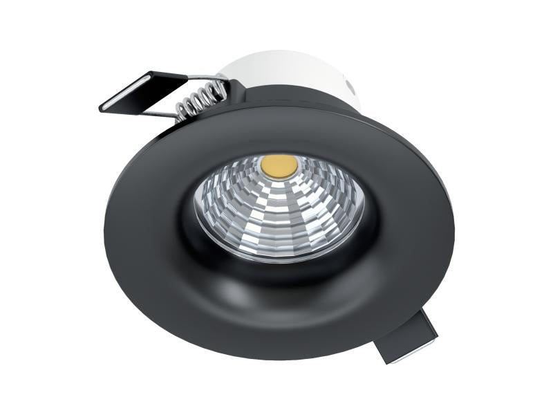 EGLO Leuchten Einbauspot Saliceto 1 Rund 1x 6 W 2700 K, Schwarz