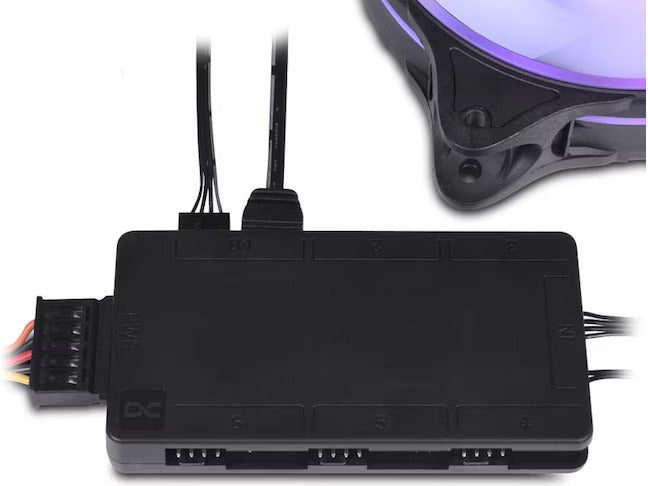 Alphacool Core 6x 4-Pin PWM/ARGB Hub/Splitter - schwarz