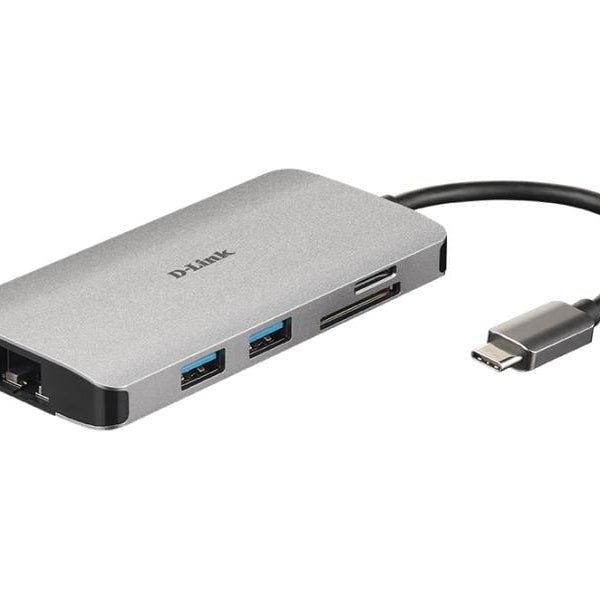 D-Link Dockingstation DUB-M810 USB/HDMI/RJ45/Kartenleser/USB‑C Lade