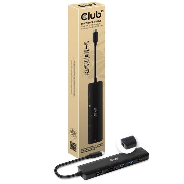 Club 3D Dockingstation CSV-1592 USB Type C 3.2 Gen1 7in1 Hub