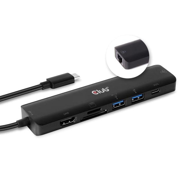 Club 3D Dockingstation CSV-1592 USB Type C 3.2 Gen1 7in1 Hub