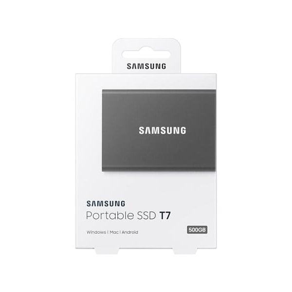 Samsung Externe SSD Portable T7 Non-Touch, 500 GB, Titanium