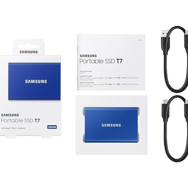 Samsung Externe SSD Portable T7 Non-Touch, 500 GB, Indigo