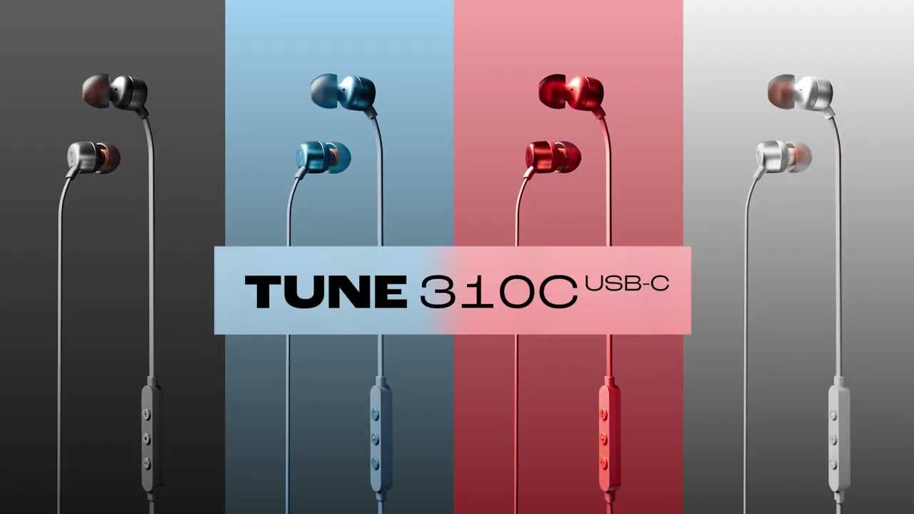 JBL In-Ear-Kopfhörer Tune 310C USB Schwarz