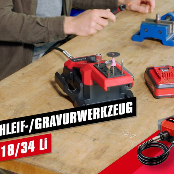 Einhell Akku-Schleif- und Gravur-Werkzeug TE-MT 18/34 Solo
