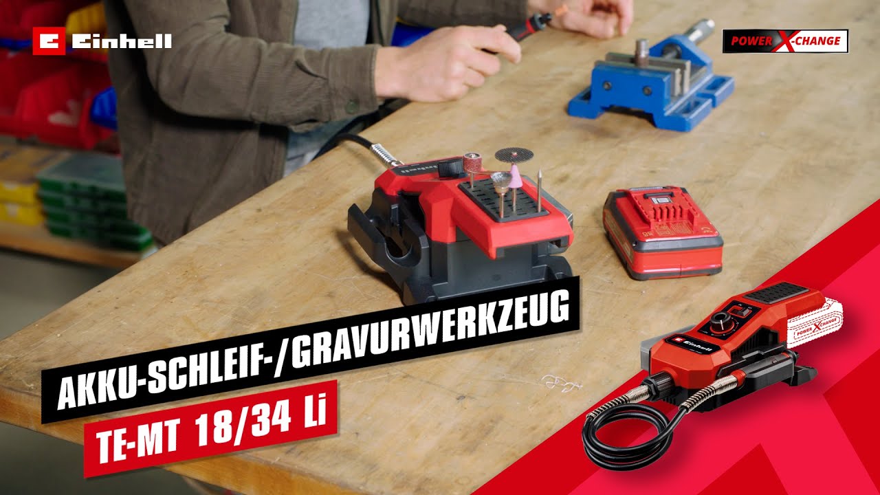 Einhell Akku-Schleif- und Gravur-Werkzeug TE-MT 18/34 Solo