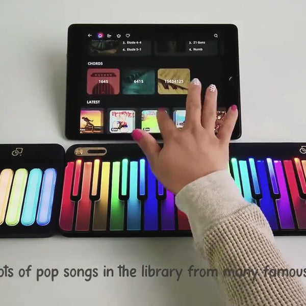 PopuMusic Keyboard PopuPiano 1 Set Schwarz