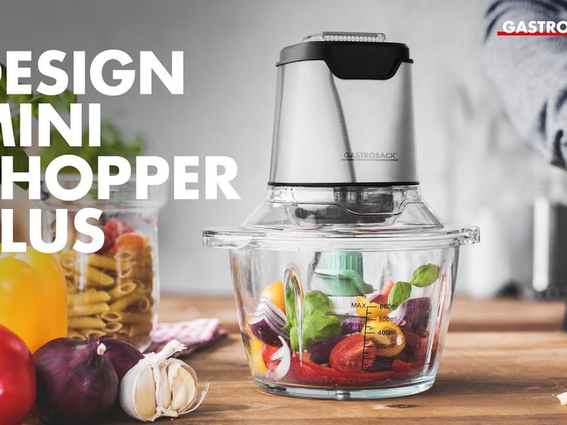 Gastroback Zerkleinerer Mini Chopper Plus Silber