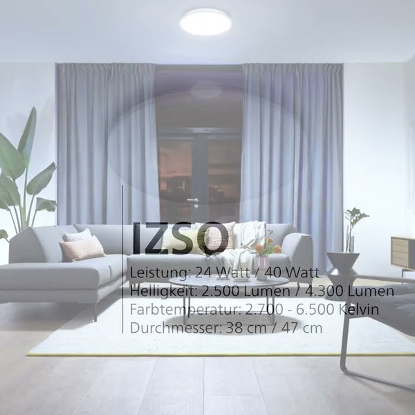 Philips Deckenleuchte Wincel AIO 24W Weiss Fernbedienung