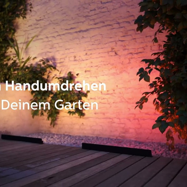 Philips Hue White Outdoor Lucca Wandleuchte Anthrazit
