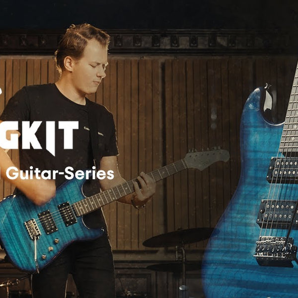 MAX E-Gitarre GigKit Quilted Style Rot