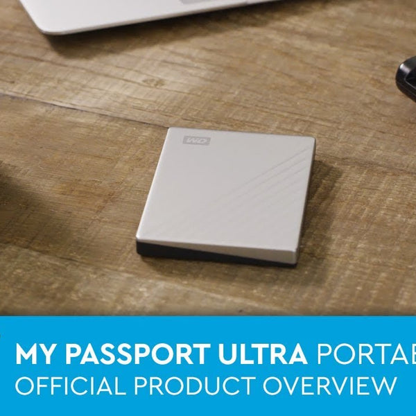 Western Digital Externe Festplatte My Passport Ultra 2 TB, Silber
