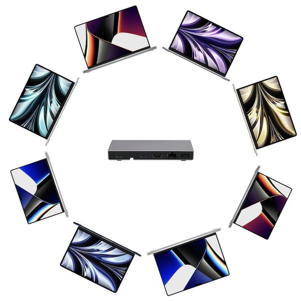 LMP Dockingstation USB-C Compact Dock 2 Silber