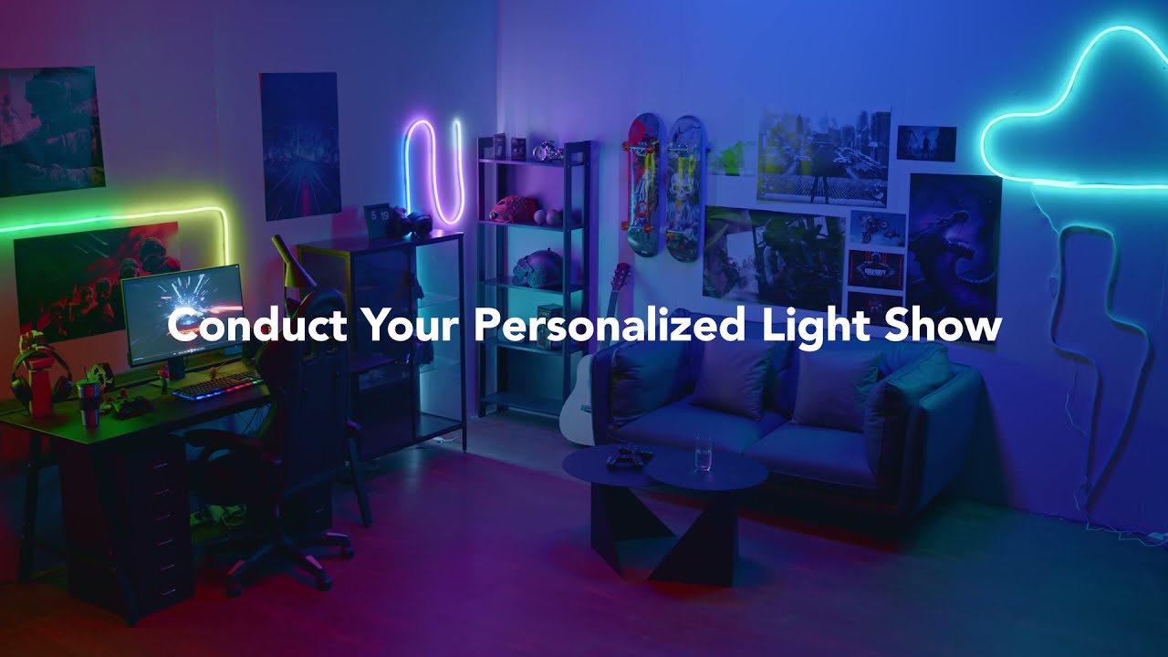 Govee LED Stripe Neon, Schwarz, 5 m, RGBIC, Matter