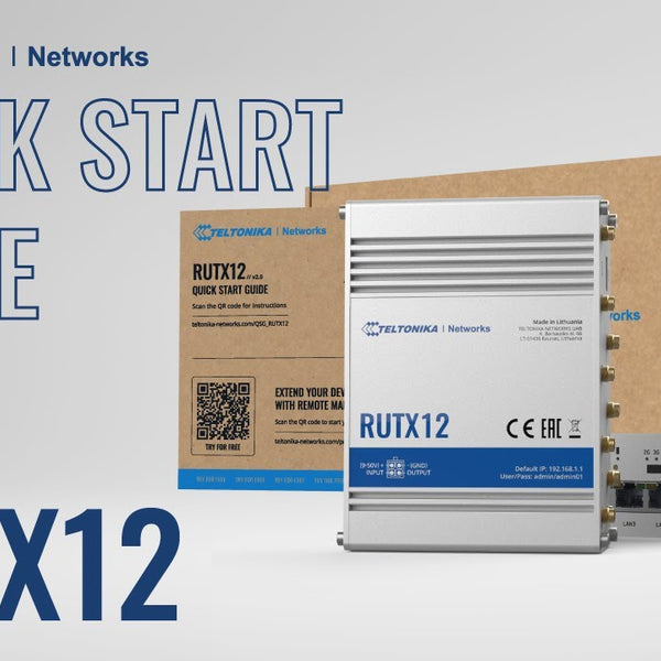 Teltonika LTE-Industrierouter RUTX12 DUAL-LTE Modem integriert