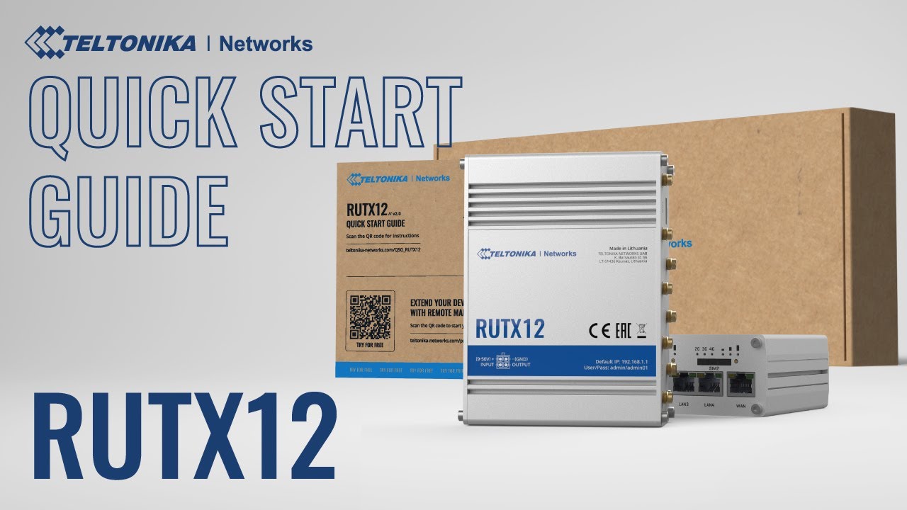 Teltonika LTE-Industrierouter RUTX12 DUAL-LTE Modem integriert