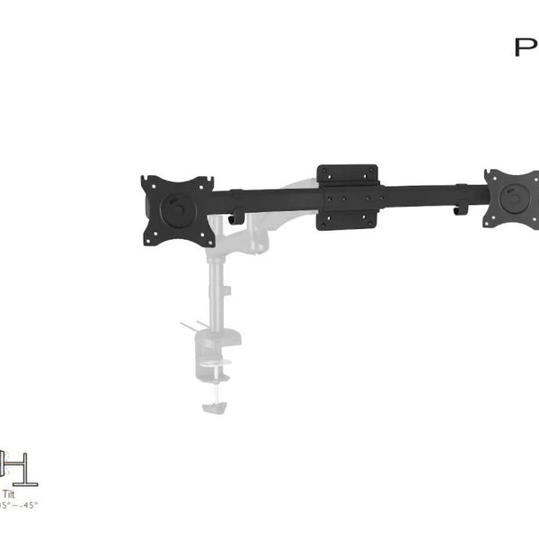 PureMounts PM-OFFICE-AD Adapter bis 10 kg – Schwarz
