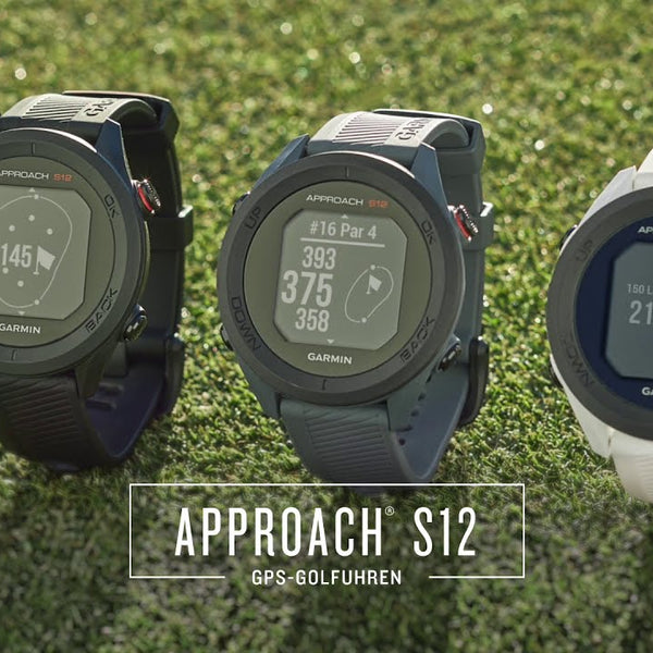GARMIN GPS-Sportuhr Approach S12 Schwarz