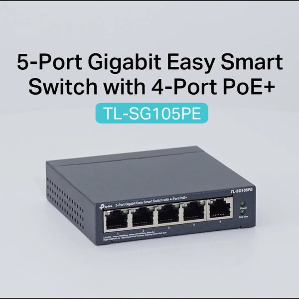 TP-Link PoE+ Switch TL-SG105PE 5 Port