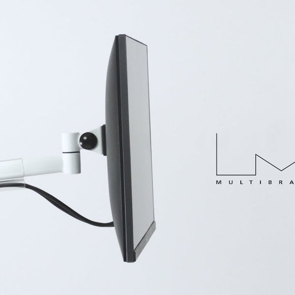 Multibrackets Tischhalterung Officeline Single I bis 8 kg – Weiss