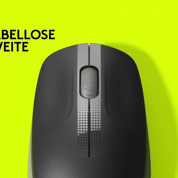 Logitech Maus M190 Grau/Schwarz, kabellos
