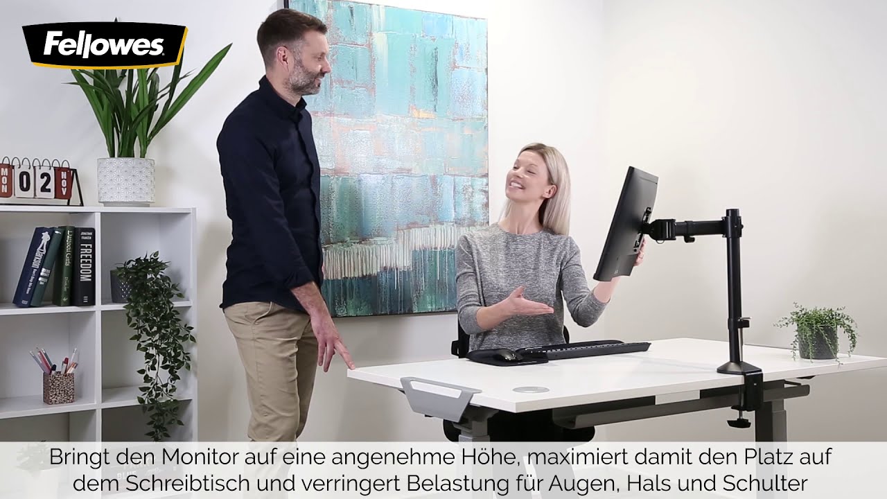 Fellowes Tischhalterung Reflex für 2 Monitore