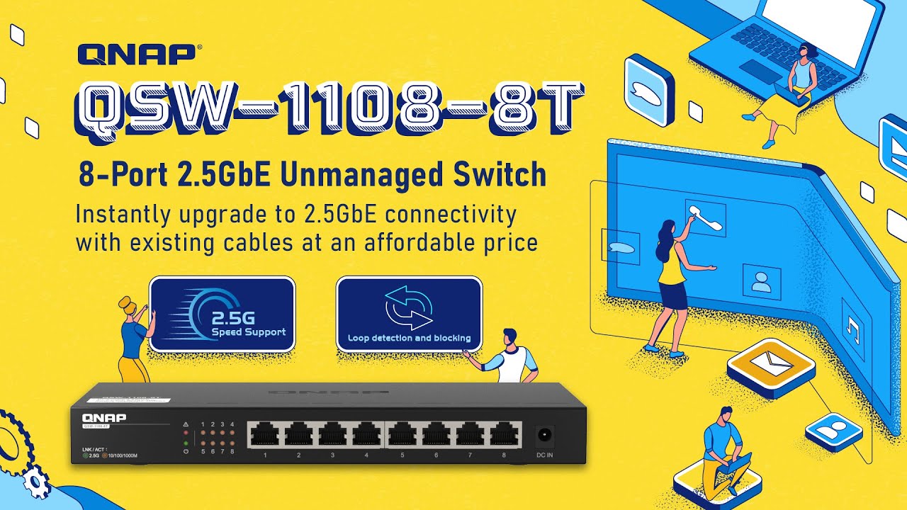 QNAP Switch QSW-1108-8T 8 Port