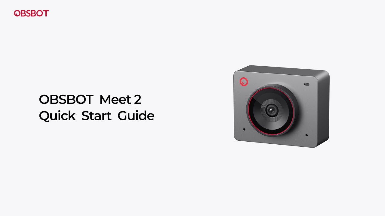 Obsbot USB Kamera Meet 2 AI Powered, 4K 30 fps, Cloud White