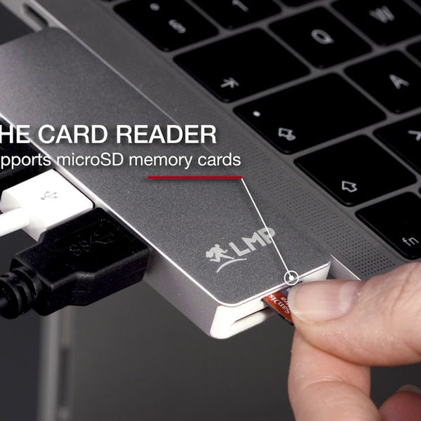 LMP Dockingstation USB-C Basic Hub Space Grau