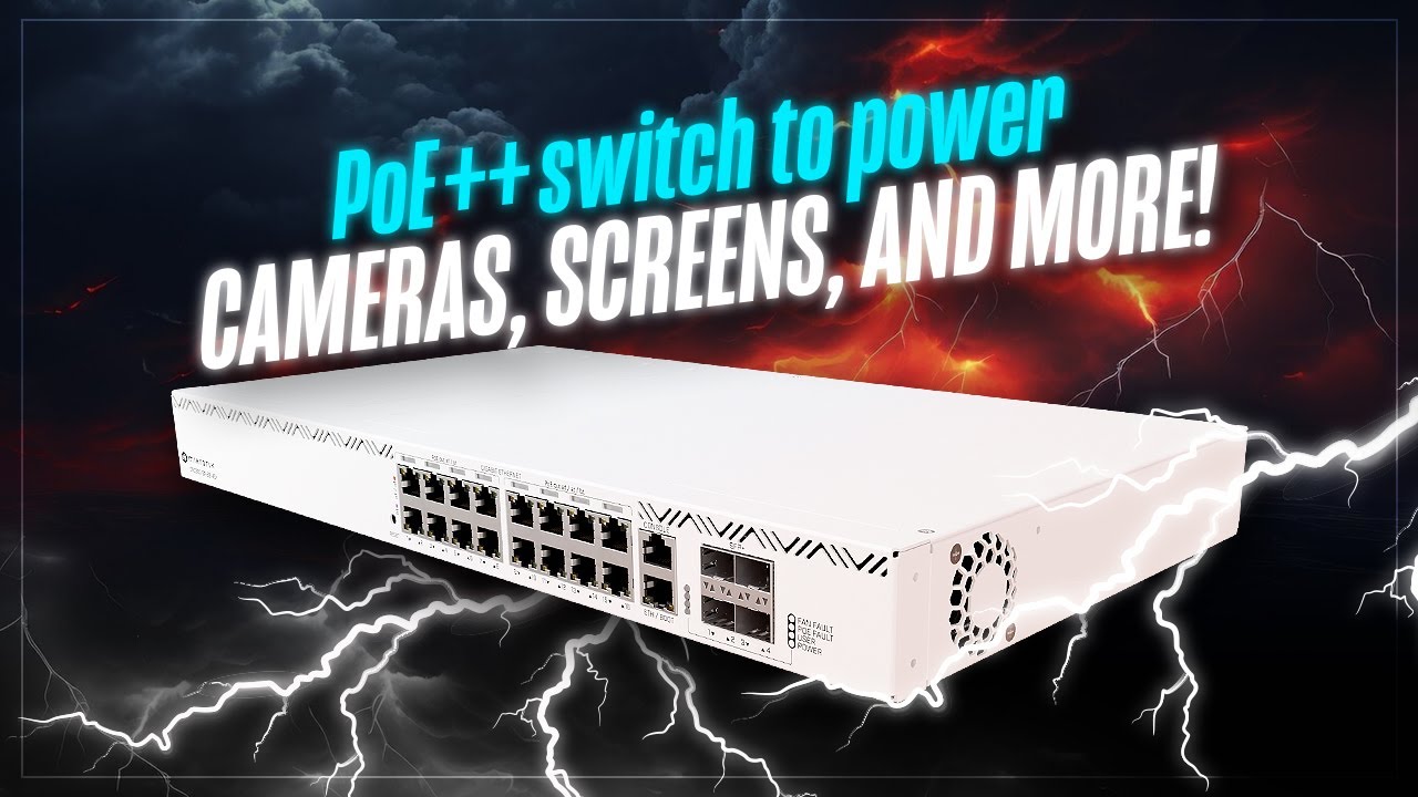 MikroTik PoE++ Switch CRS320-8P-8B-4S+RM 21 Port