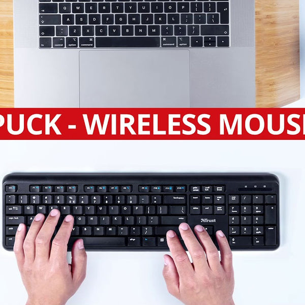 Trust Maus Puck Rechargeable Black