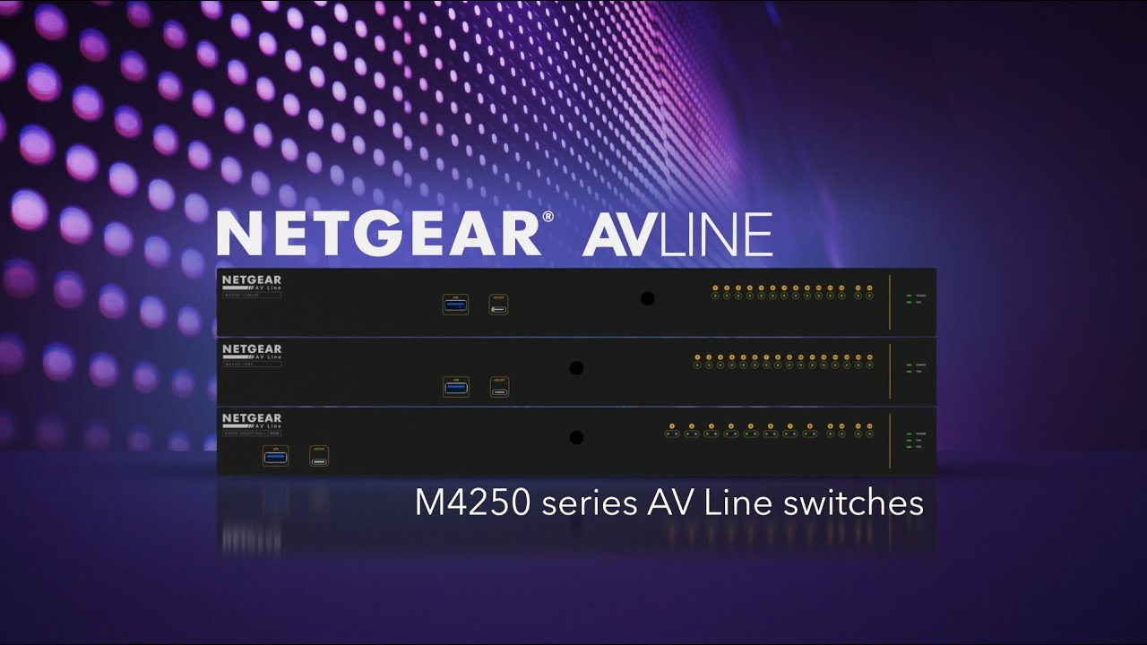 Netgear PoE++ Switch AV Line M4250-40G8XF-PoE++ 48 Port