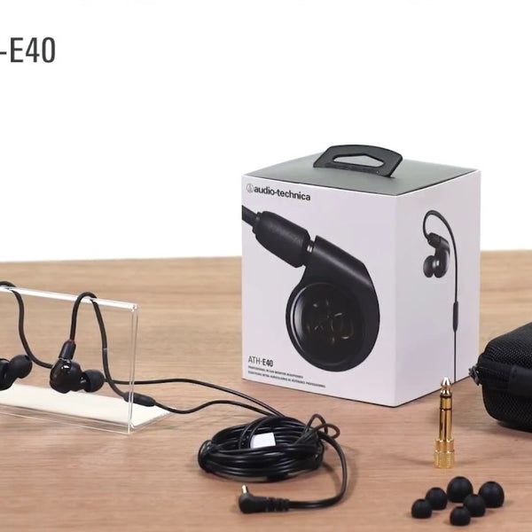Audio-Technica In-Ear-Kopfhörer ATH-E40 Schwarz