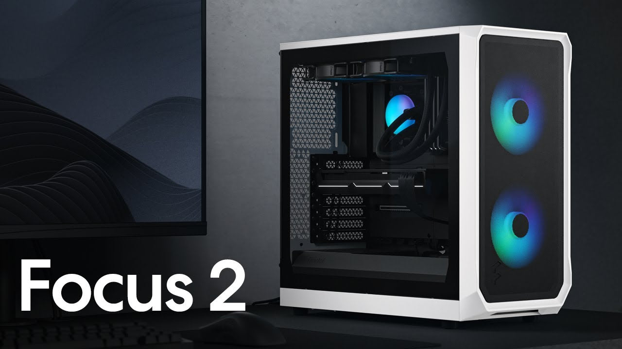 Fractal Design PC-Gehäuse Focus 2 RGB TG Clear Tint Weiss