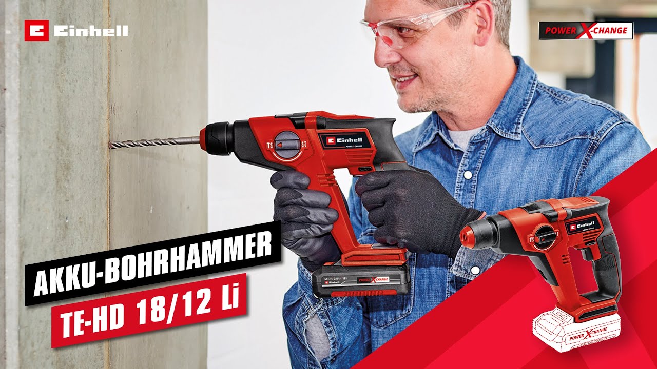 Einhell Bohrhammer TE-HD18/12 Li Solo
