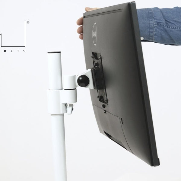 Multibrackets Tischhalterung Officeline Single bis 8 kg – Weiss