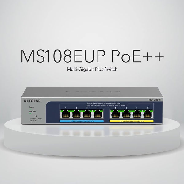 Netgear PoE++ Switch MS108EUP-100EUS 8 Port