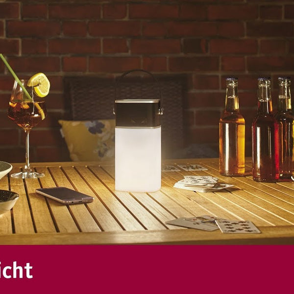 Paulmann Tischleuchte Mobile Clutch, 3000K, Akkubetrieb, Chrom