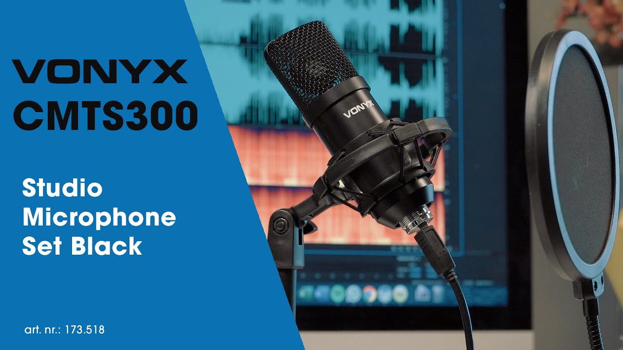 Vonyx Kondensatormikrofon CMTS300 Schwarz