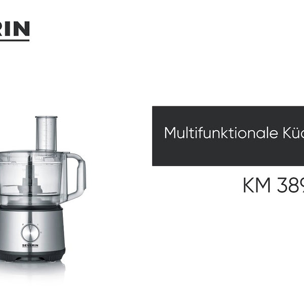 Severin Food Processor KM 3892 Schwarz/Silber