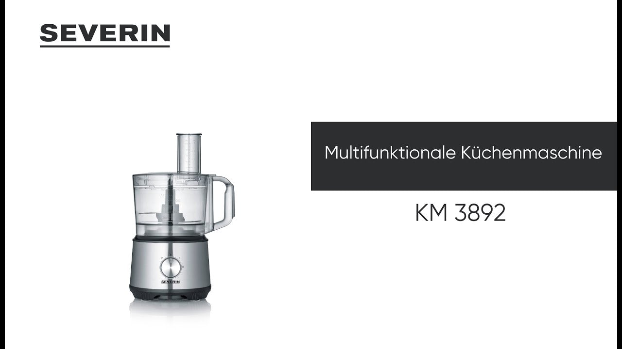 Severin Food Processor KM 3892 Schwarz/Silber