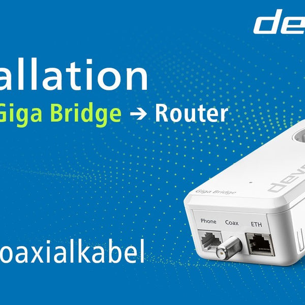 devolo Giga Bridge Coax Koaxial-Set