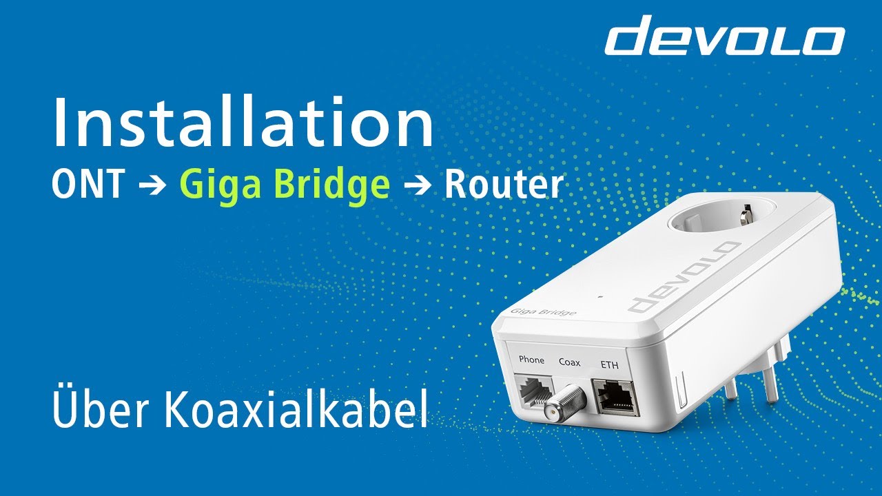 devolo Giga Bridge Coax Koaxial-Set