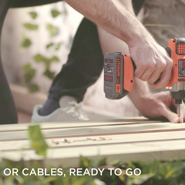 BLACK+DECKER Akku-Schlagschrauber BDCIM18N-XJ 18 V