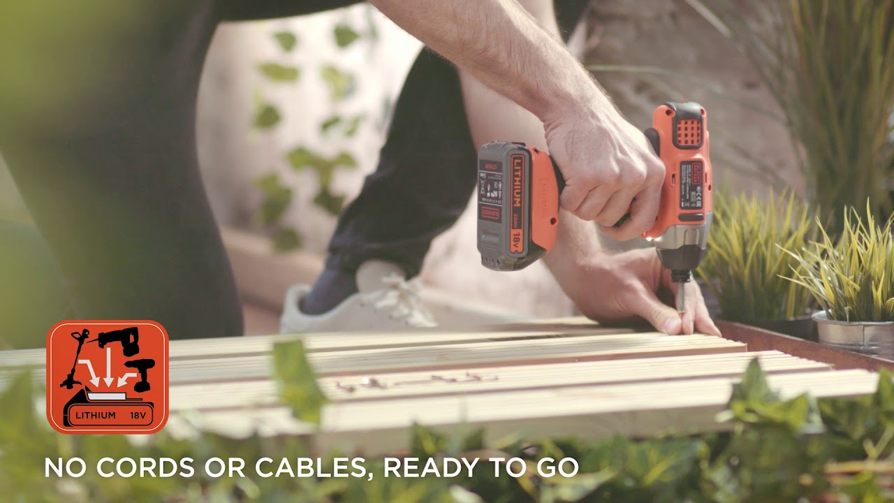 BLACK+DECKER Akku-Schlagschrauber BDCIM18N-XJ 18 V