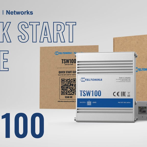 Teltonika Rail PoE+ Switch TSW100 5 Port