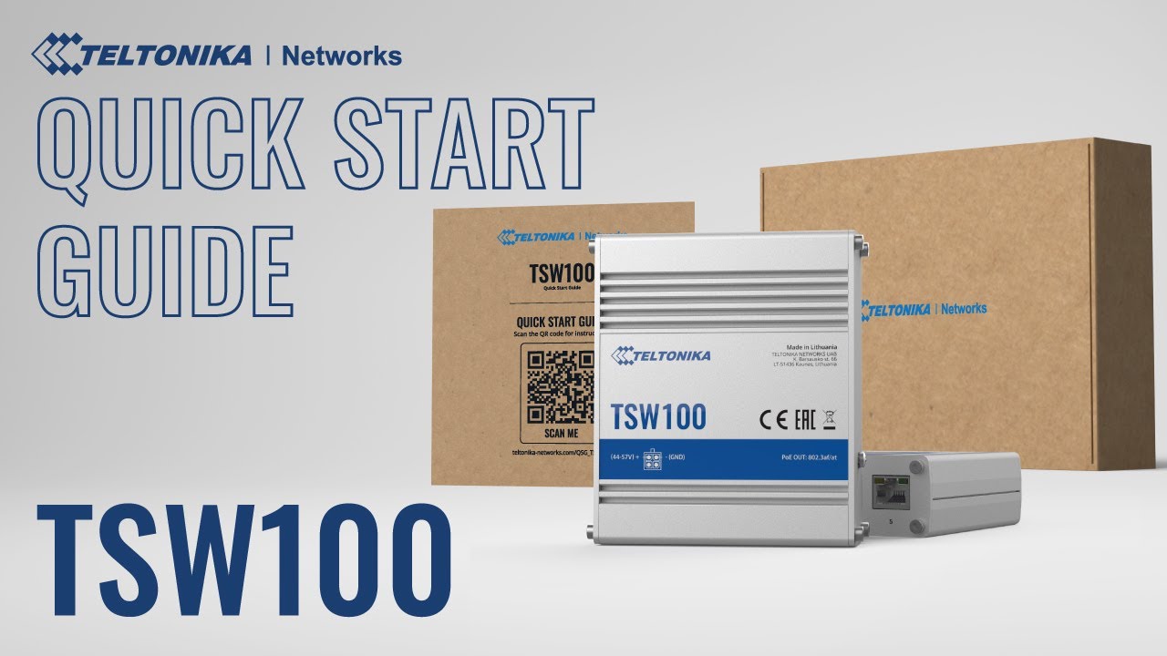 Teltonika Rail PoE+ Switch TSW100 5 Port